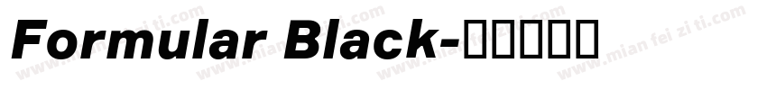 Formular Black字体转换